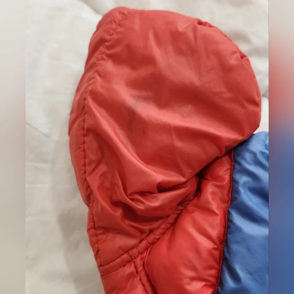 Red and Blue Fuzzyard Dog Jacket Size 1